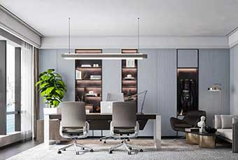 凉山轻奢风格-书房