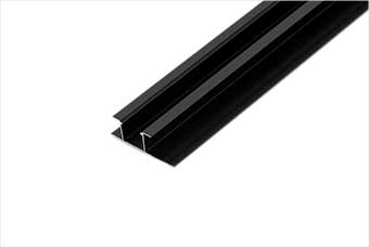 凉山航空纤维墙咔铝合金带灯中条（哑黑氧化）