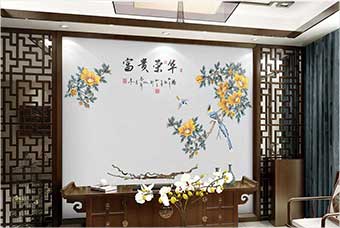 凉山森佰汇航空纤维墙咔(富贵荣华)